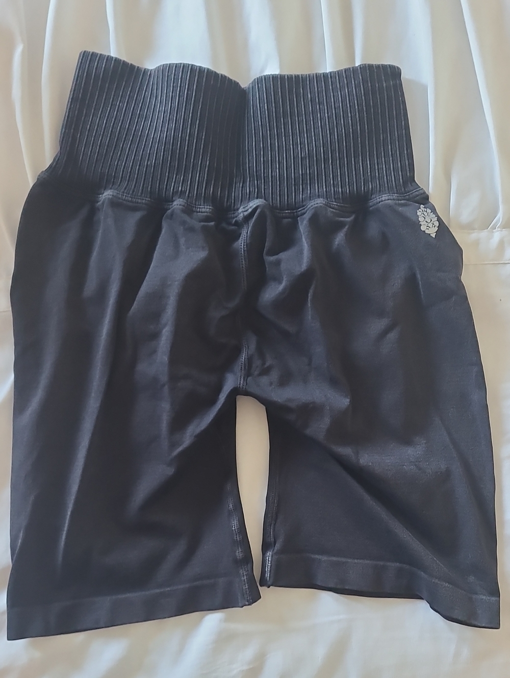 Free People High-Rise Ribbed Waist Booty Shorts